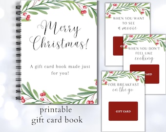 Handmade Waterfall Christmas Gift Card Booklet – Pull-Out Design With 4 Slots For Custom Messages & Holiday Gifts