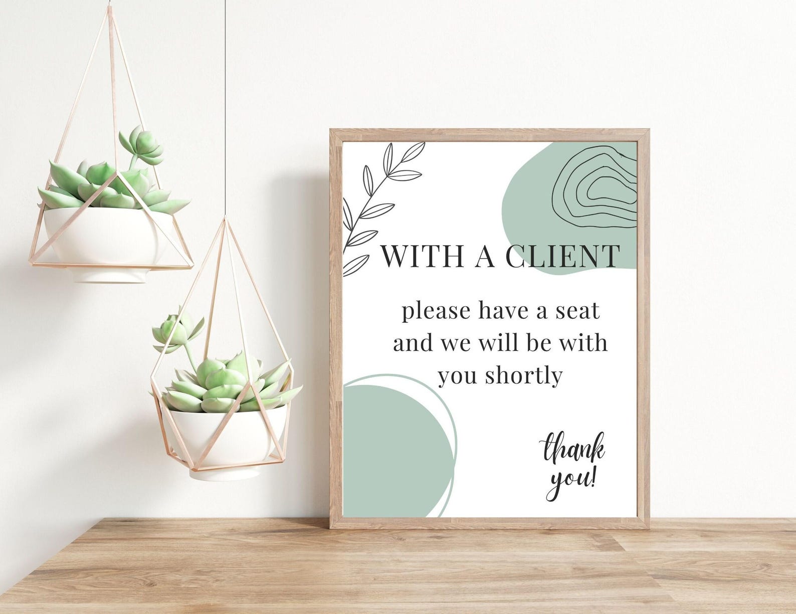 Welcomesign Client Day With A Client Sign Printable, Please Have A Seat Sign, Please Do Not ...
