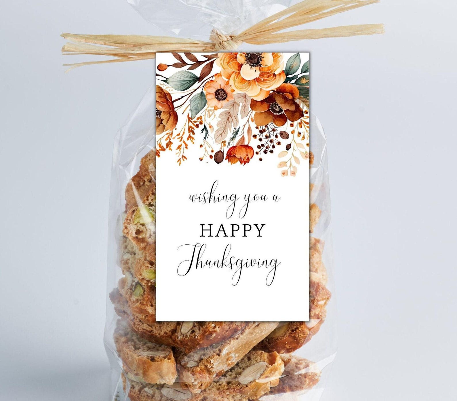 Elegant Thanksgiving Party Favor, Thanksgiving Gift Tag, Staff Thank ...