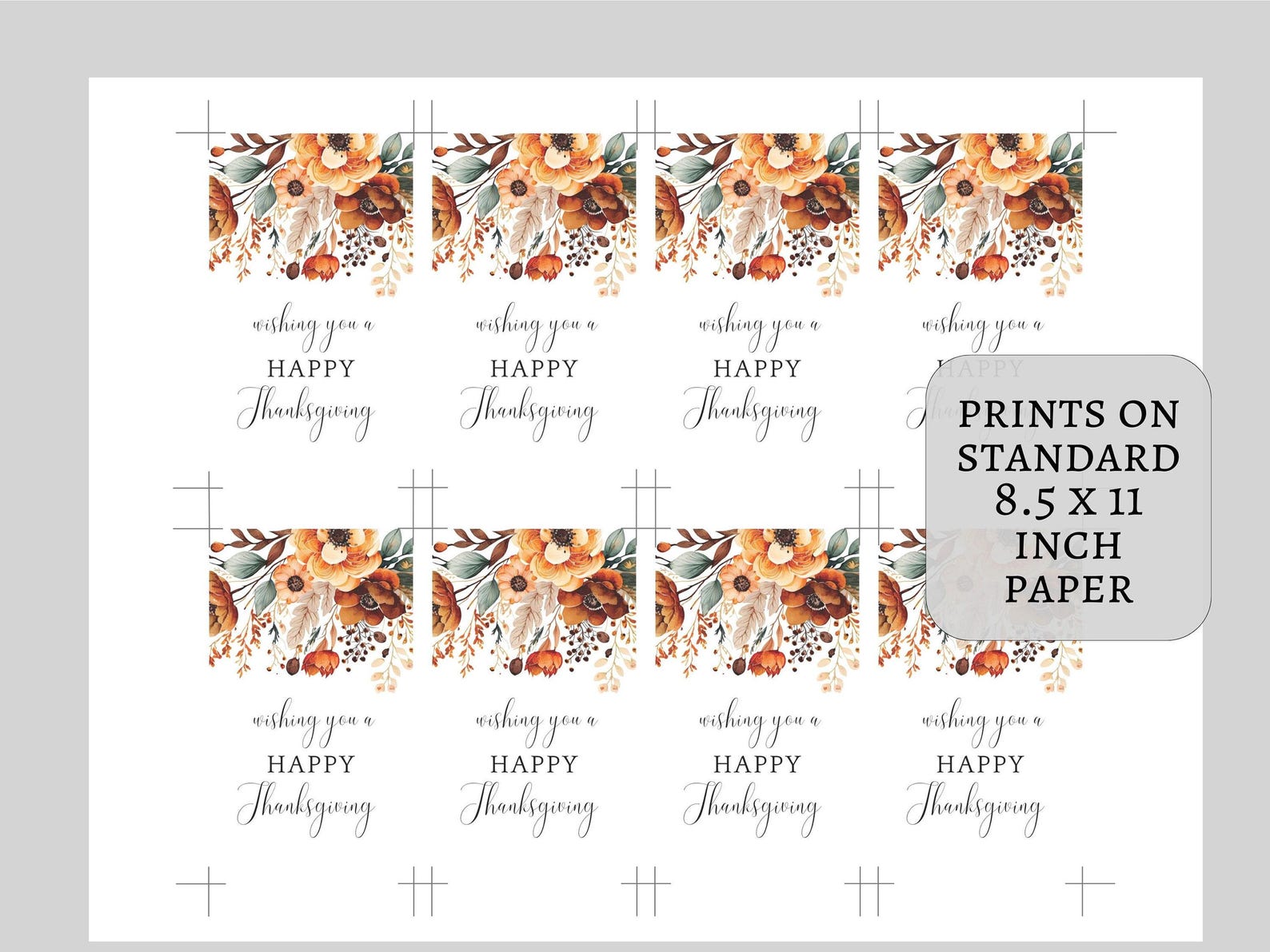 Elegant Thanksgiving Party Favor, Thanksgiving Gift Tag, Staff Thank ...
