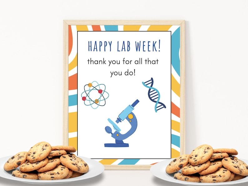 Printable Lab Week Banner, Happy Lab Week Sign, Medical Laboratory ...