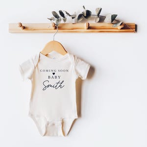 Coming Soon, Baby Coming Soon, Baby Bodysuit, Baby Announcement, Gender Reveal, Baby Reveal, Pregnancy Announcement, New Baby Coming Soon