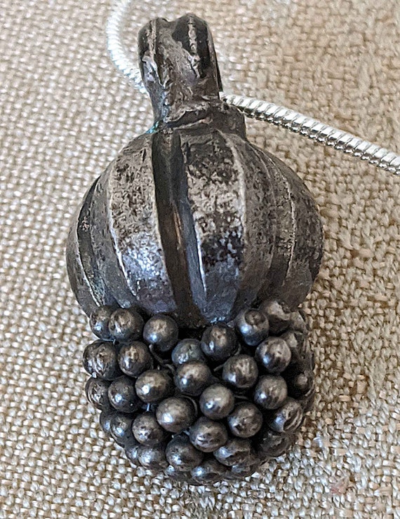 Antique BERBER Pendant.. Charm... on Sterling Sn