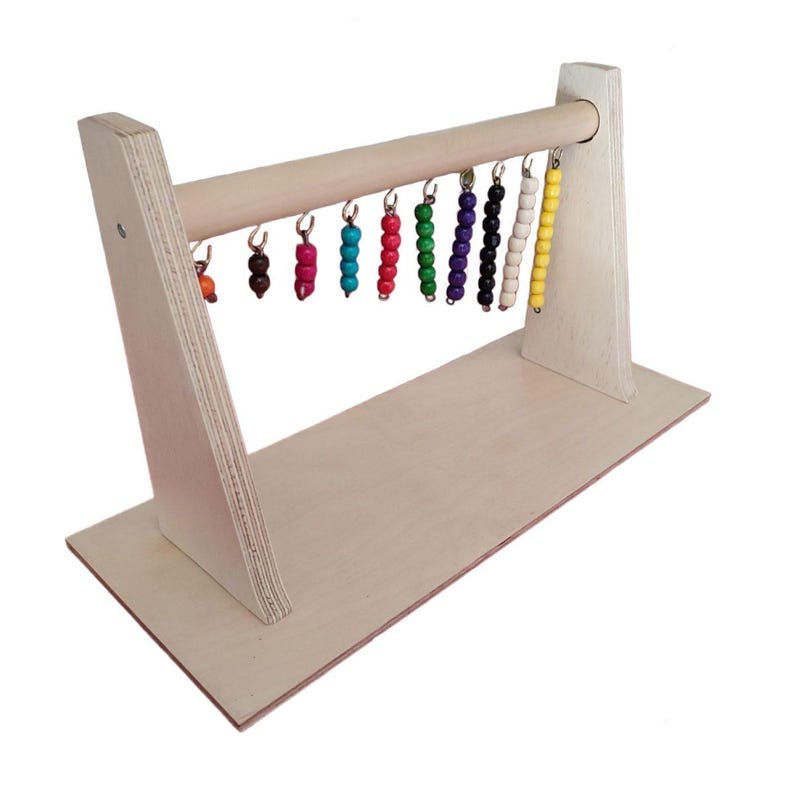 Kids Bead Ladder, Wooden Math Toy With Beads 1 to 10, Arithmetic Toy ...