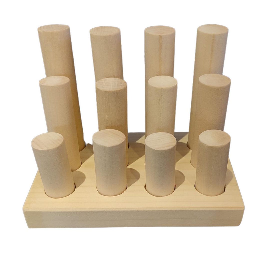 Montessori Matching Rods, Wooden Color Sorting & Counting Toy, Fine ...