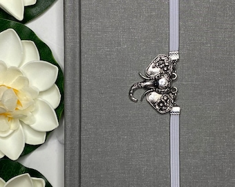 Elephant Charm Elastic Bookmark