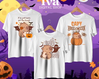カピバラ ハロウィン ゴースト PNG |カピバラの昇華 |かわいいカピバラ PNG |カピバラのかぼちゃ png |カピバラコウモリ png |不気味なカピバラのデザイン