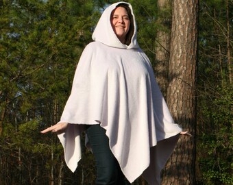 Lavender Bliss Microfleece Hooded Poncho Ultrasoft Silky Furry Doublesided Minkee Ready to Ship One of A Kind Hoodie