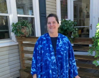 Coffee Leaf Animal Print Fleece Vest Size Large ~ Reversible Two Looks in One Free Domestic Shipping Too!