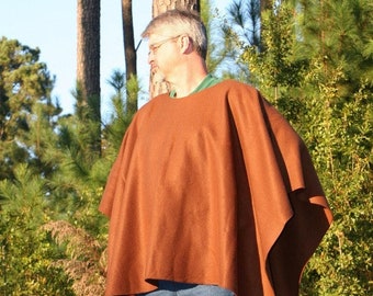 Chocolate Brown Fleece Poncho Make My Day Clint Eastwood Style