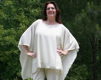 Taupe -tastic Knit Poncho, Caftan, Tunic, Beach Cover Up ~ Free Domestic Shipping!