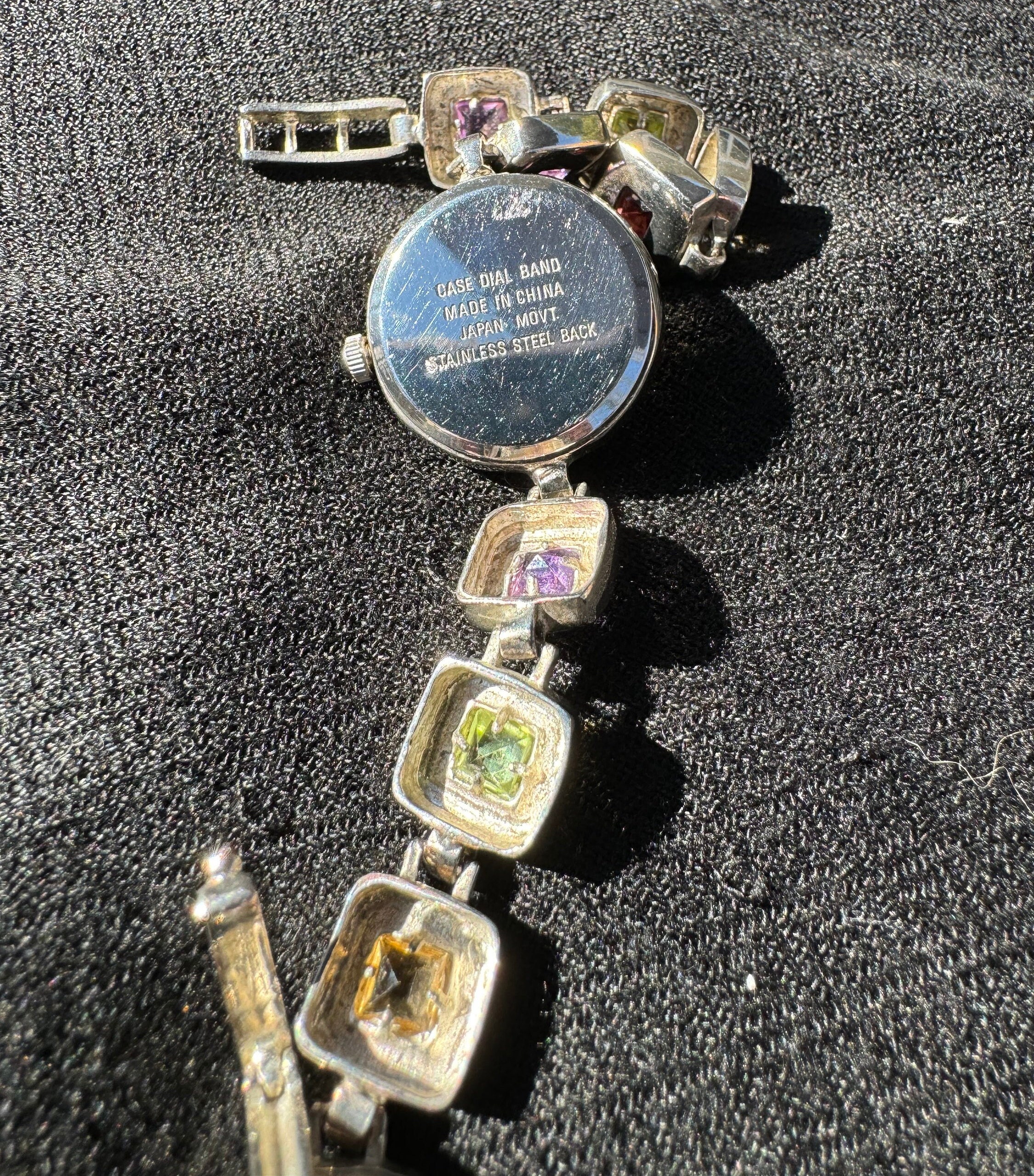 Badavici Silver Watch with Gem Accents Badavici Watch - Etsy main image 3