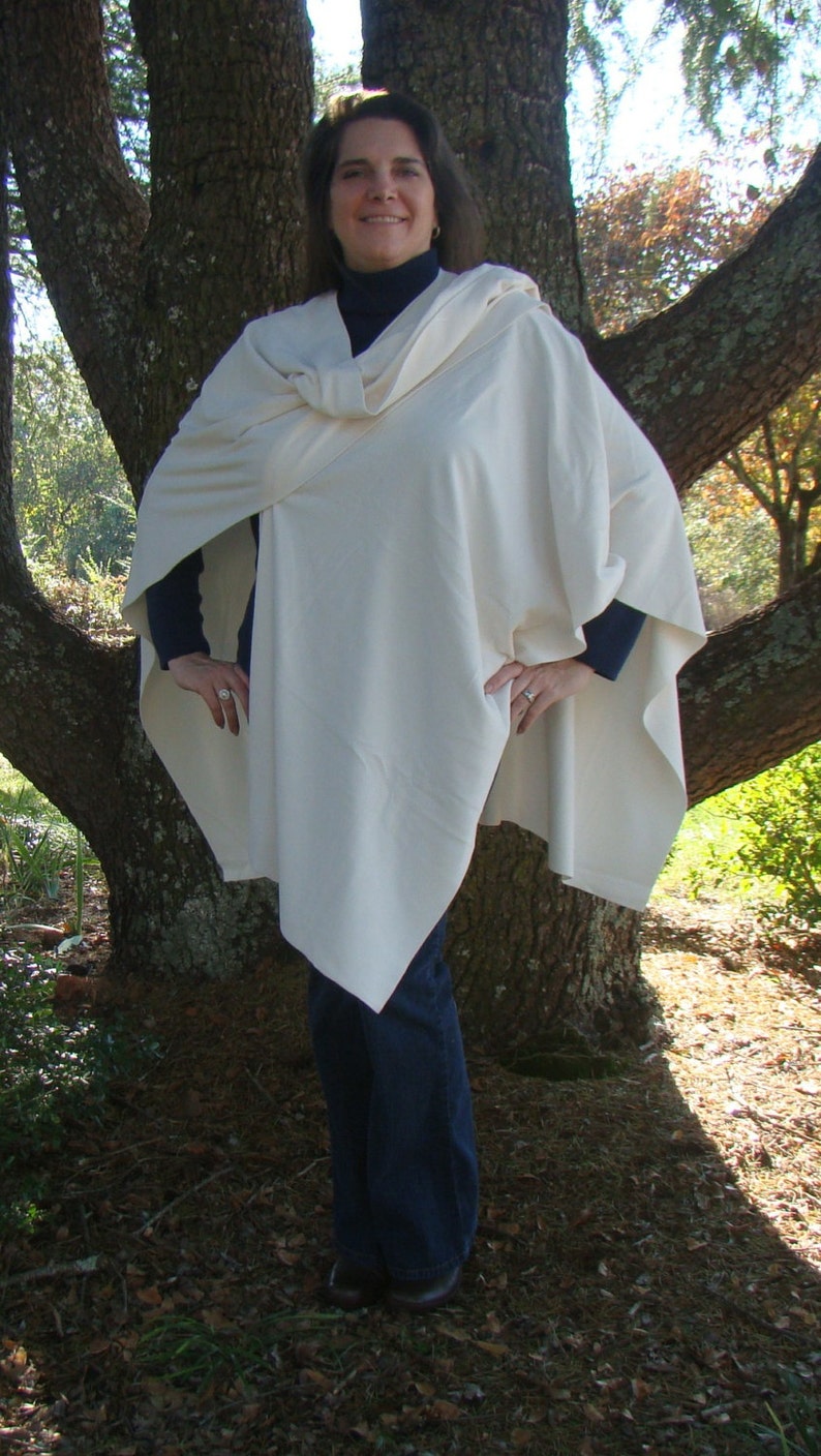 white fleece pants