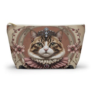 Victorian Birman Royalty Accessory Pouch, Animal Lover Bags, Makeup Bag, Gift for Her, Small Organizer