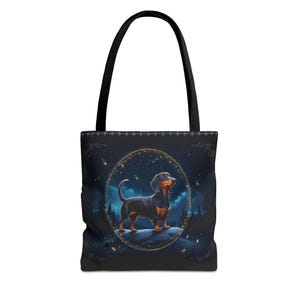 Dachshund Tote Bag, Dog Lover Shopping Bag, Gift for Pet Owners