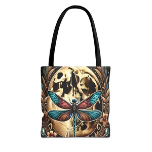 Torba typu Tote Lover Dragonfly, codzienna torba wielokrotnego użytku, idealny prezent z natury