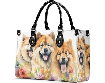 Chow Chow Bag Vegan Leather Handbag for Dog Lovers and Dog Moms Gift Bag for Pet Lovers