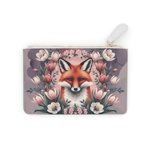 Klein etui lenteweidevos, op de natuur geïnspireerd, stijlvol cadeau voor haar, stijlvolle minitas