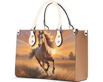 Horse Bag, Vegan Leather Crossbody Purse, Horse Lover Gift, Boho Handbag