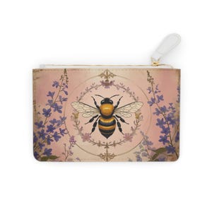 Queen Bee Elegance-portemonnee, op de natuur geïnspireerd, mini-clutch, cadeau voor haar