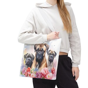 Bullmastiff Tote Bag, Dog Lover Shopping Bag, Gift for Pet Parents