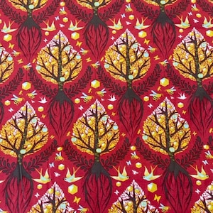 Tula Pink Rare, Retired, and out of print Tree of Life Color Cinnamon Cotton Fabric BTY