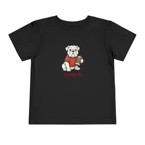 UGA Bulldogs Football Toddler T-shirt | Personalized Name Option