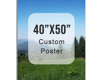 Custom Canvas Poster Print: Personalized Photo or Art, Waterproof Wall Decor