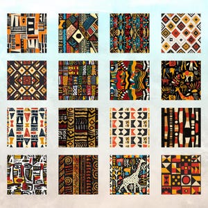 African Pattern Flawless Digital Papers Printable Scrapbook Paper Jpg ...