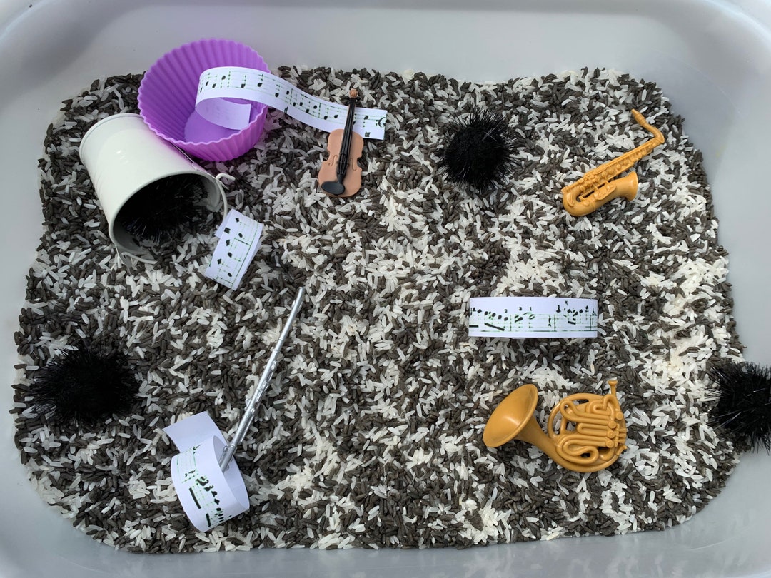Music Sensory Bin Kit Etsy