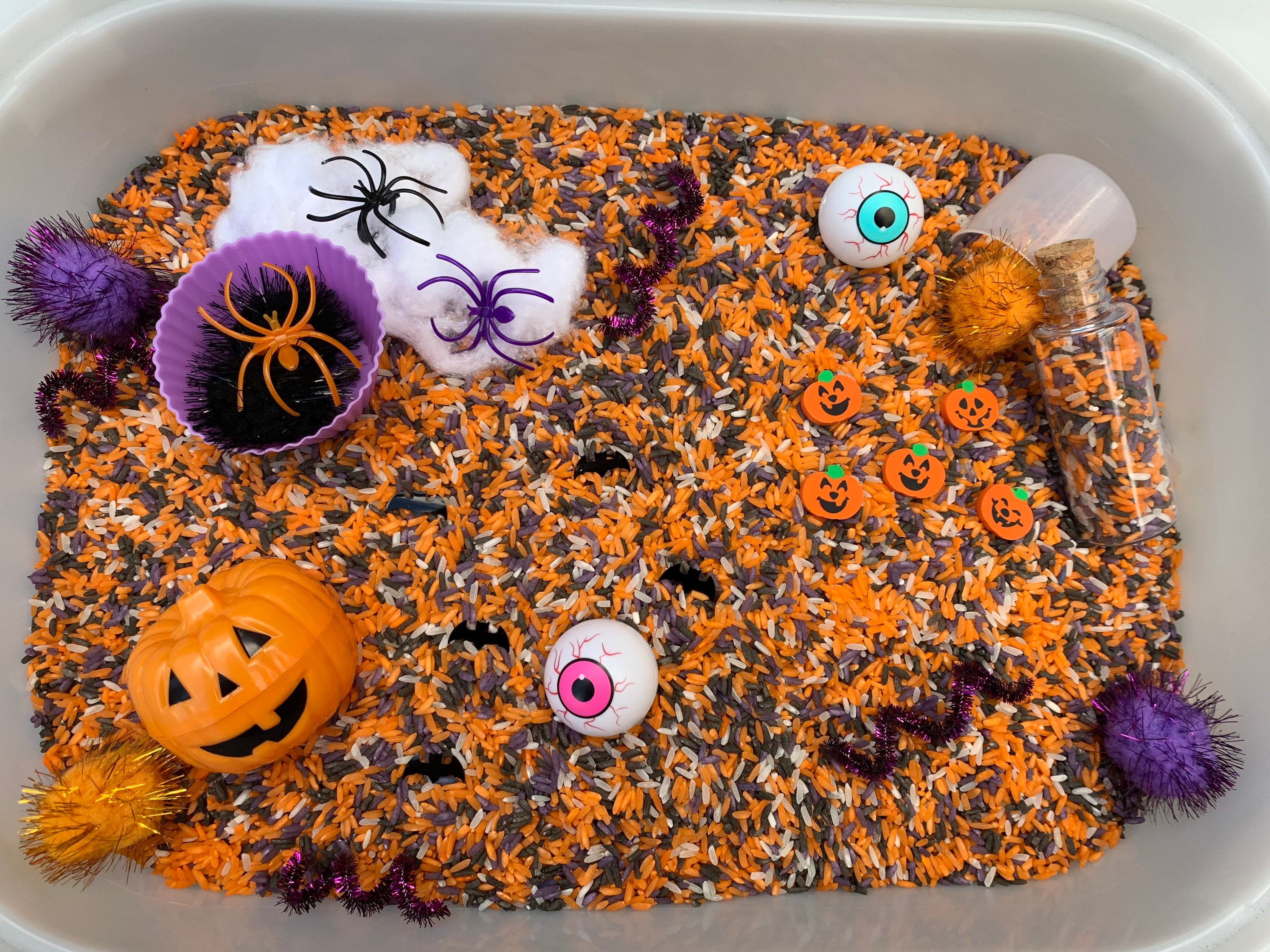 Halloween Activity, Skeleton Sensory Bin, Activity Kit, Sensory Bin