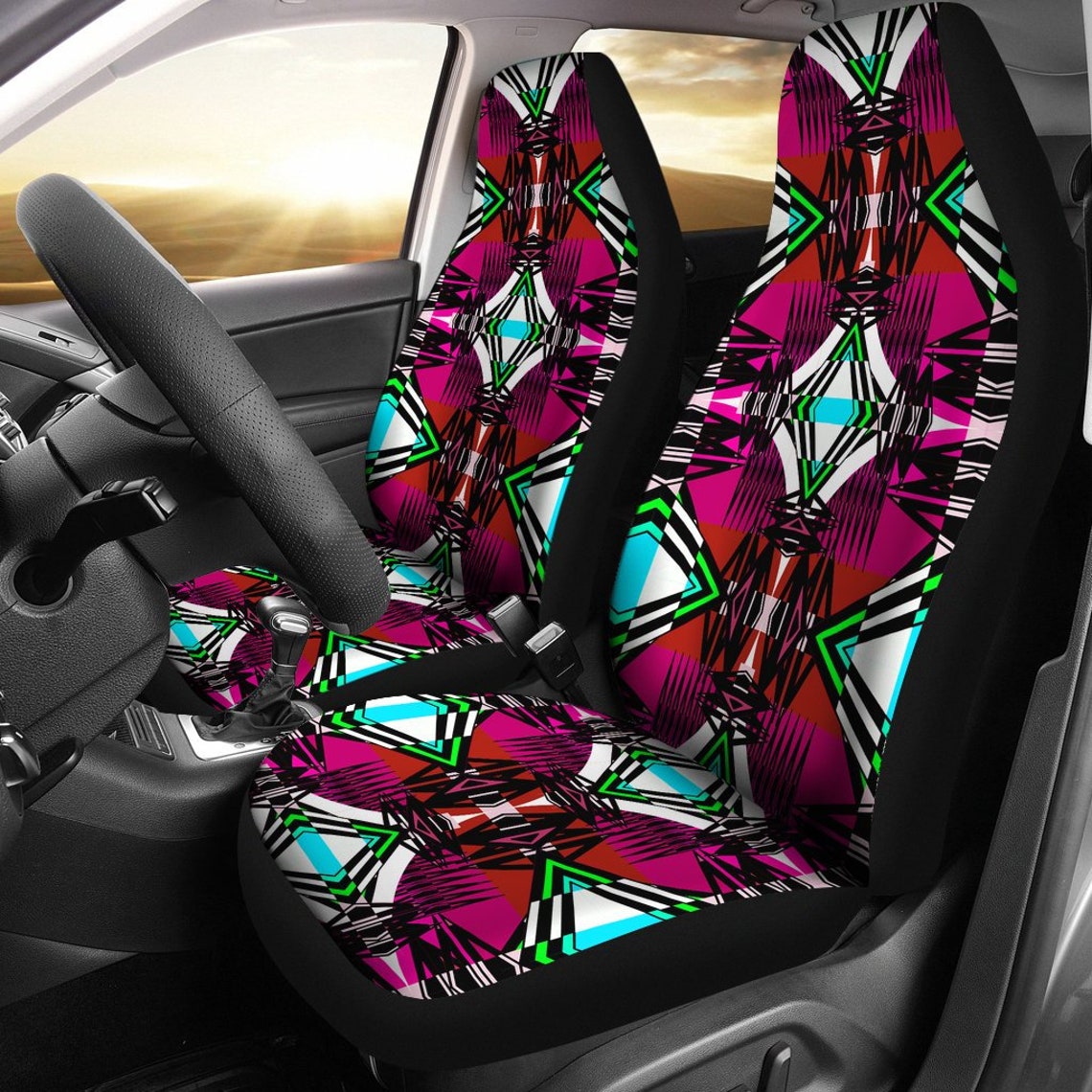 Pretty Pink Set of 2 Car Seat Covers Universal Fit Seat Etsy