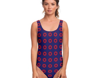 Fishman Donuts Swimsuit | Phish Band | Bodysuit | 50+ UPF Protection, UV Swimwear