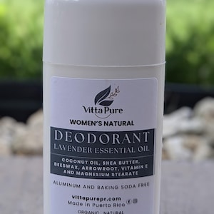 All Natural Lavender Deodorant, 2oz, (Aluminum Free, Baking Soda Free)
