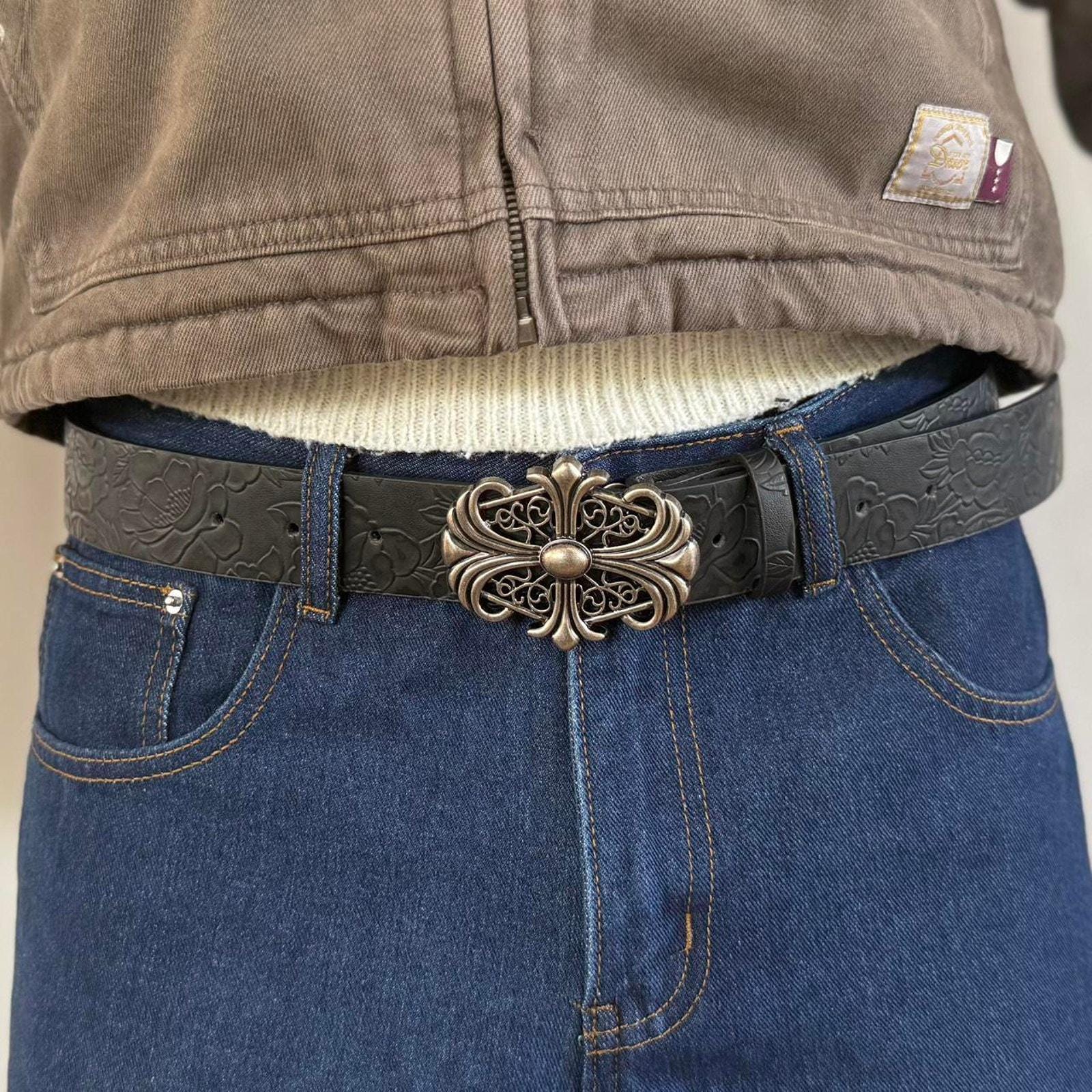 Chrome Heart Belt - Etsy Chrome Heart Belt - Etsy