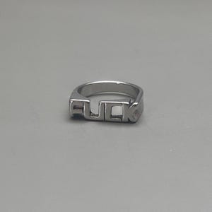 Anillo de plata vintage para follar estos