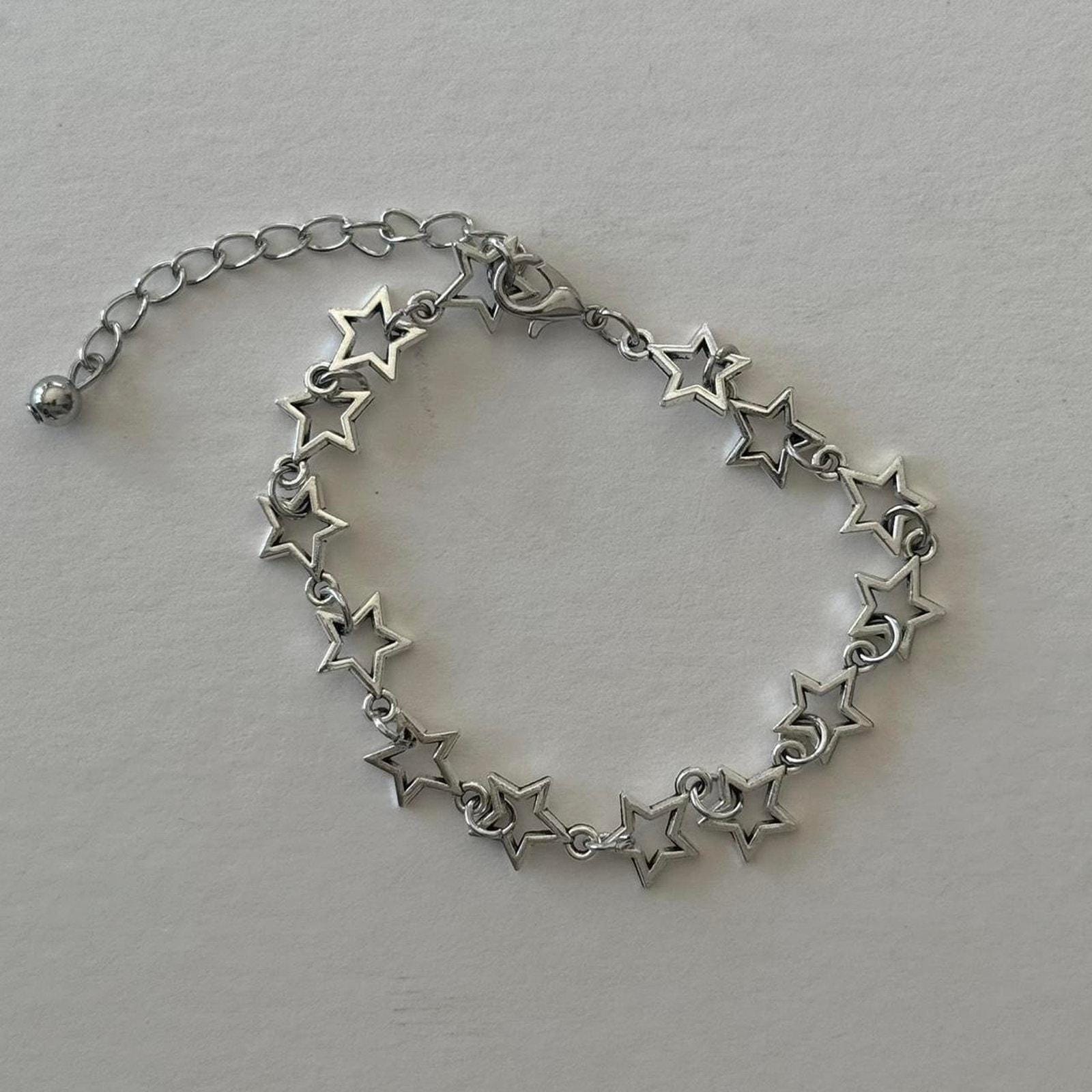 Y2k Silver Bracelets - Etsy