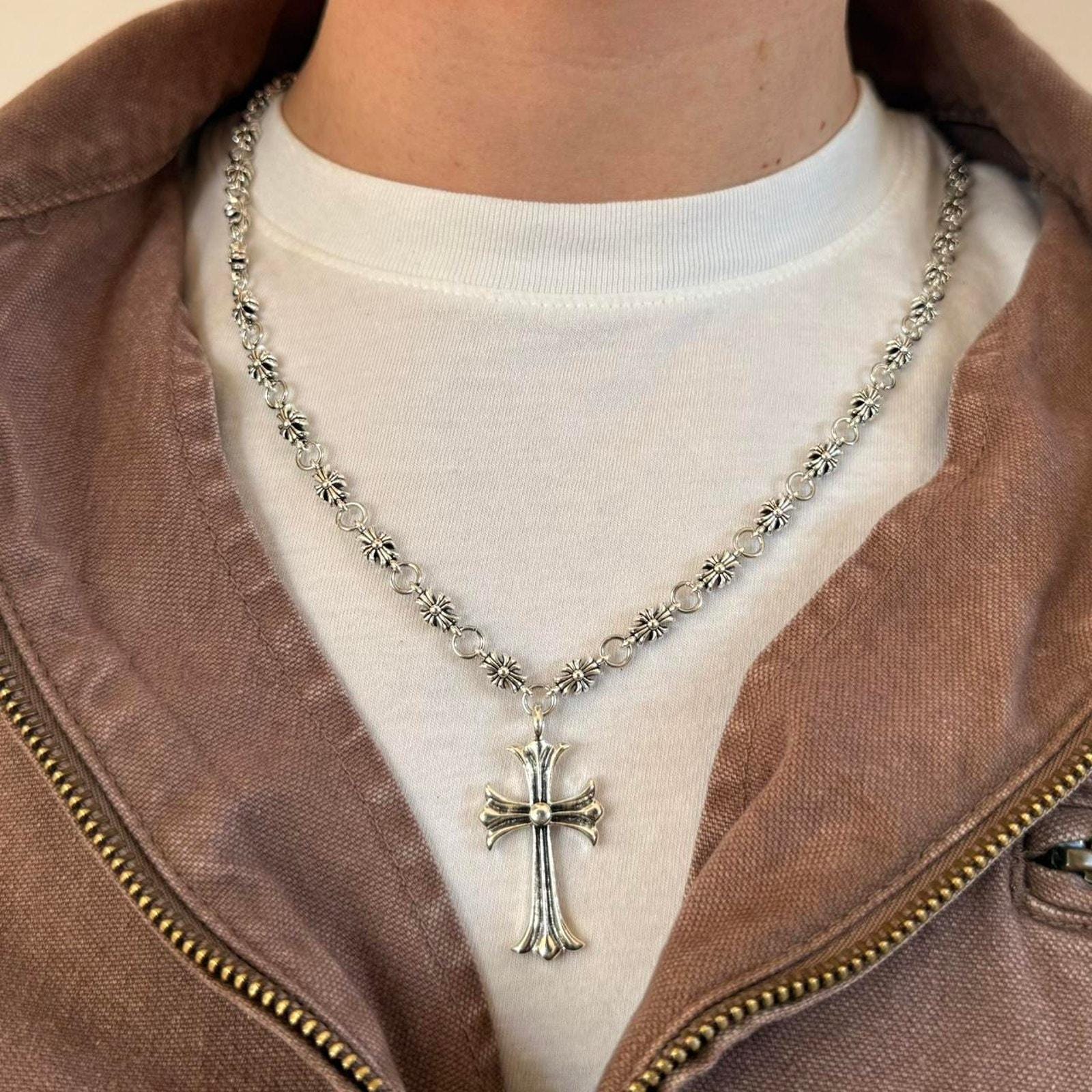 Chrome Hearts Chain Necklace - Etsy Chrome Hearts Chain Necklace - Etsy