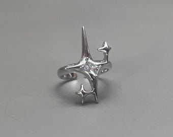 Y2k vintage silver star