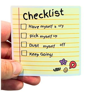 Chili Checklist Sticker | 3 inches | Water Proof | Mum