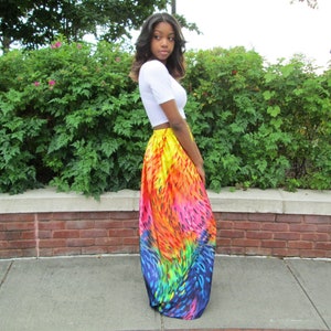Multi coloured maxi skirt new arrivals