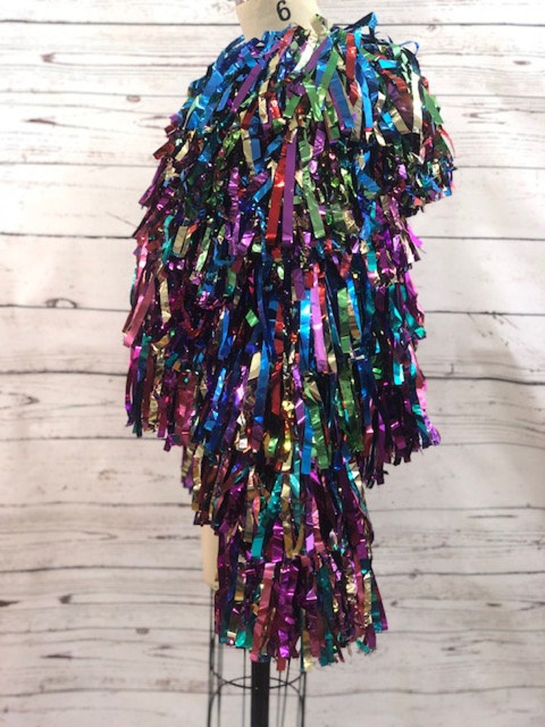 Tinsel Jacket Foil Tinsel Jacket Rainbow Tinsel Jacket Foil | Etsy