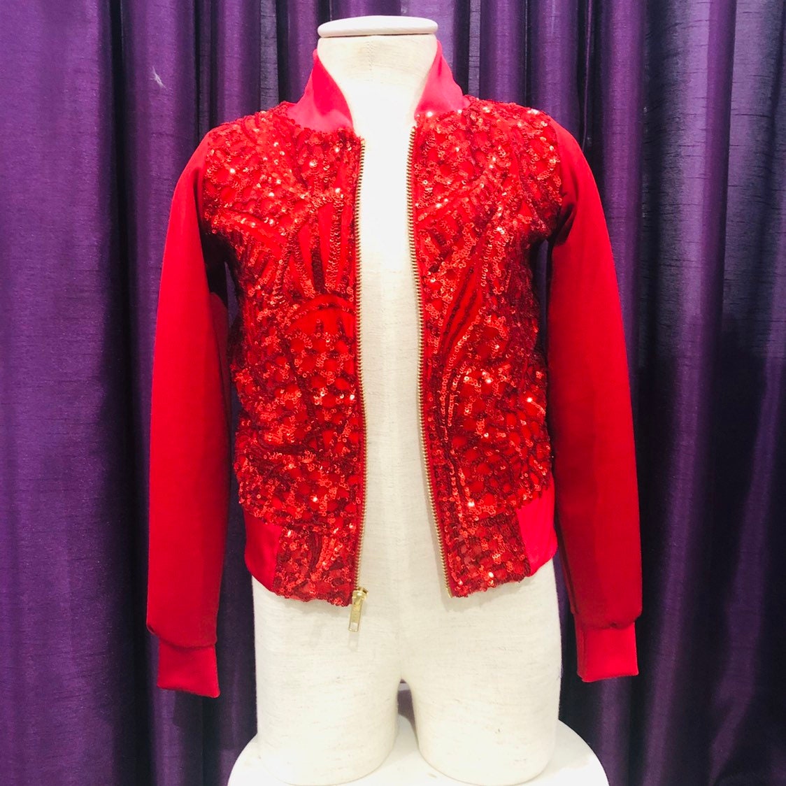 red sequin jackets