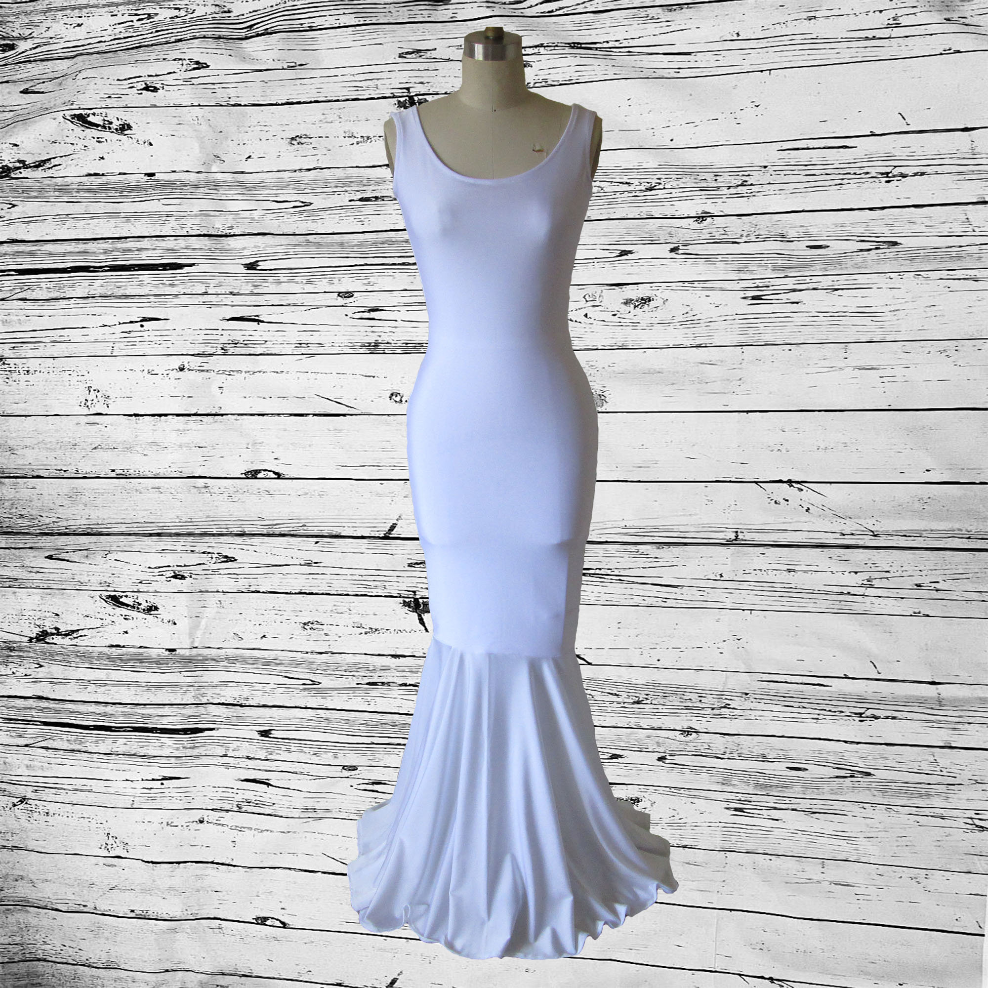 White Spandex Dress - Etsy