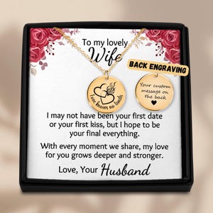 Personalized Wife Coin Necklace: Sentimental Gift From Husband