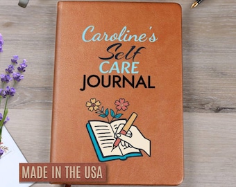 Personalized Self Care Journal for Women Daily Wellness Planner Mental Health & Mindfulness Notebook