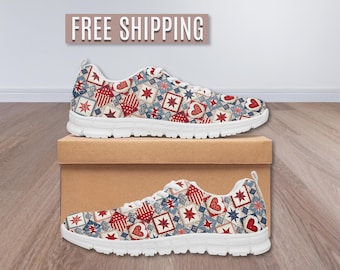 Patchwork Mesh Sneakers Lightweight Breathable Colorful Casual Shoes Funky Footwear