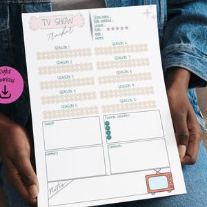 Printable Movie Tracker,printable Tv Show Tracker,printable Book ...