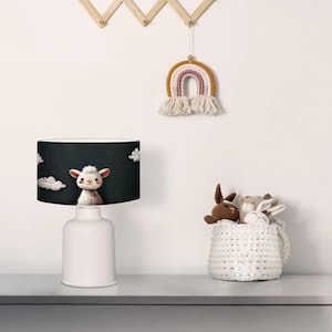 Sheep Table Lamp: Kids Nursery Night Light, Animal Theme Decor