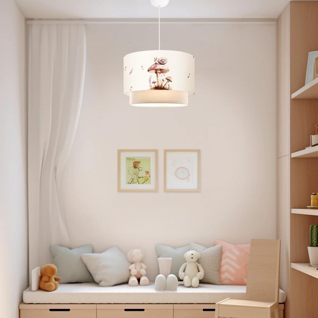 Children's Room Mushroom-themed Pendant Lamp –mushroom Kids Lamp ...